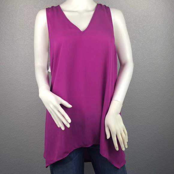 INC Long Purple Tank Top Size Medium & Large - Picture 2 of 3